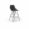 Sgabello da esterno H 111 cm Faz by Vondom in polipropilene e acciaio, 4 pezzi