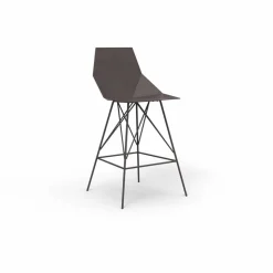Sgabello da esterno H 111 cm Faz by Vondom in polipropilene e acciaio, 4 pezzi