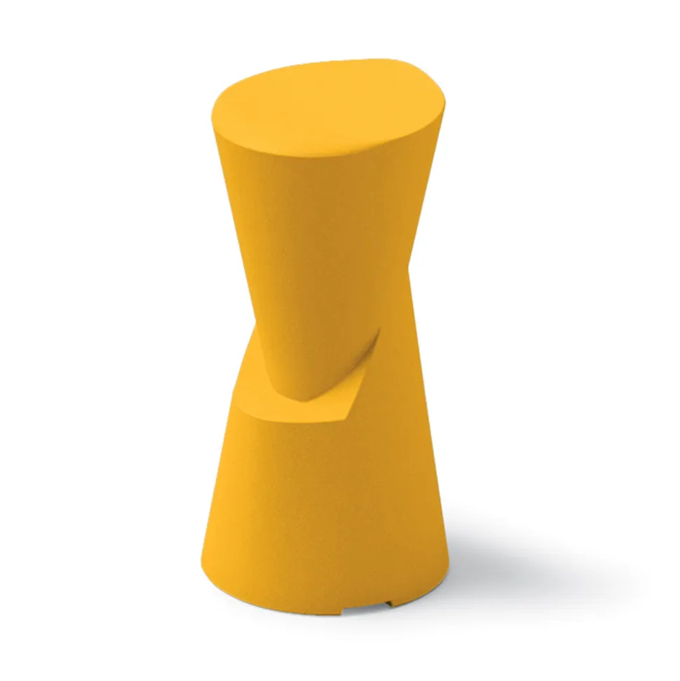 Sgabello da Esterno in Polietilene 7 Colorazioni Made in Italy - Cream