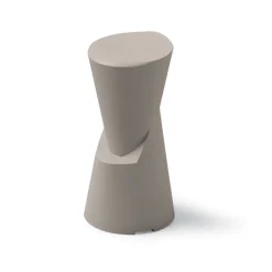 Sgabello da Esterno in Polietilene 7 Colorazioni Made in Italy - Cream