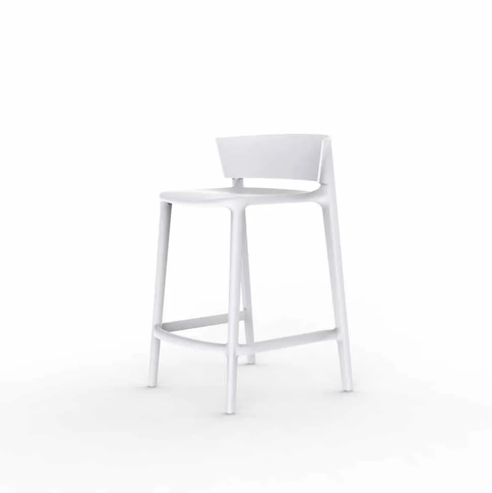 Sgabello da giardino Africa Vondom in polipropilene H 85 cm, di design, 4 pezzi