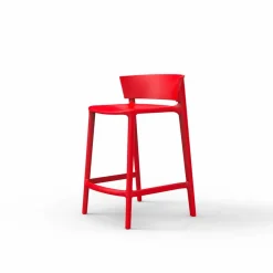 Sgabello da giardino Africa Vondom in polipropilene H 85 cm, di design, 4 pezzi