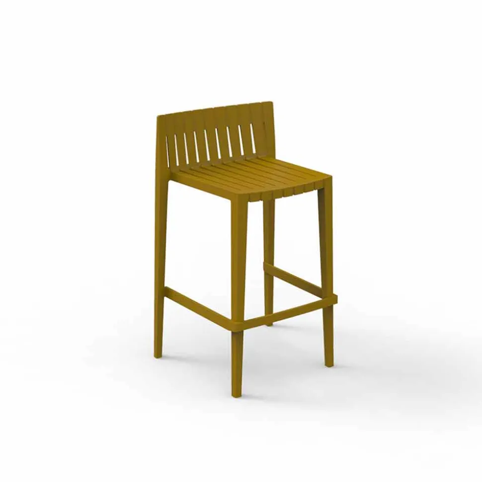 Sgabello da giardino impilabile H 97 cm in polipropilene Vondom Spritz, 4 pezzi