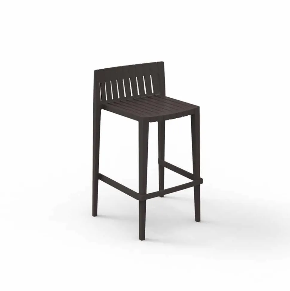 Sgabello da giardino impilabile H 97 cm in polipropilene Vondom Spritz, 4 pezzi