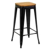 Sgabello da Interno e Esterno in Ferro Altezza 76 cm - Cancelleria