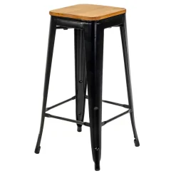Sgabello da Interno e Esterno in Ferro Altezza 76 cm - Cancelleria