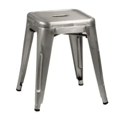 Sgabello da Interno e Esterno in Ferro Altezza 45 cm - Cancelleria