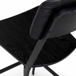 Sgabello dal design moderno H 97 cm Elmas, in legno e metallo