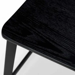 Sgabello dal design moderno H 97 cm Elmas, in legno e metallo