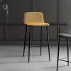 Sgabello da Pranzo in Tessuto Vulcano e Gambe in Metallo Made in Italy - Amane