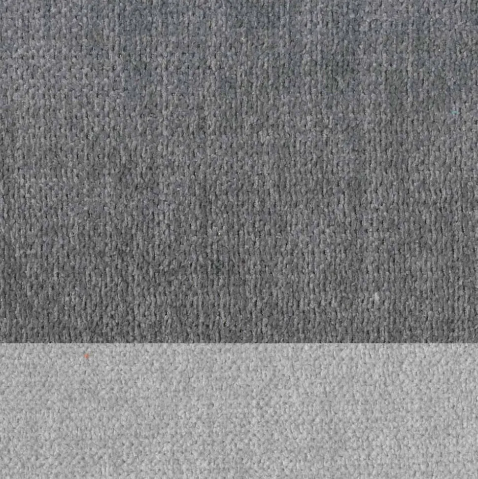 Sgabello da Salotto Design in Tessuto con Bordino e Metallo Antracite - Scarat