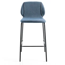 Sgabello da Soggiorno Design Moderno Elegante in Tessuto con Bordino - Scarat
