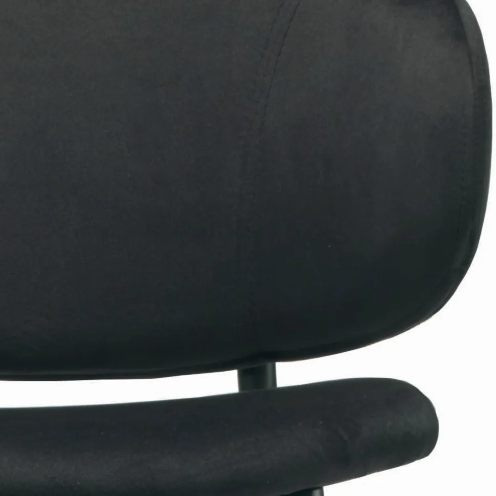 Sgabello da Soggiorno Realizzato in Acciaio e Velluto Made in Italy - Rimini