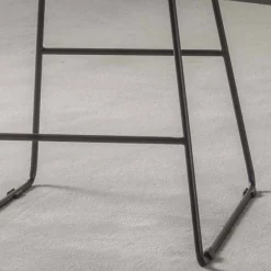 Sgabello Design Moderno in Ecopelle con Base a Slitta - Ines