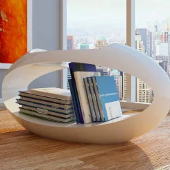 Sgabello di design con libreria integrata Ellix made in Italy