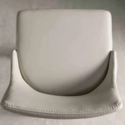 Sgabello di Design con Schienale Alto in Ecopelle - Berenice
