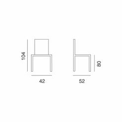 Sgabello di design per cucina o sala da pranzo Celine H80