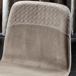 Sgabello Elegante di Design Moderno in Velluto Colorato e Metallo - Bizet