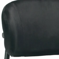 Sgabello Fisso con Seduta e Schienale in Velluto Made in Italy - Cagliari