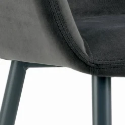 Sgabello Fisso con Seduta Rivestita e Base in Acciaio Made in Italy - Arona