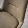 Sgabello Fisso Moderno con Seduta in Ecopelle H 65 cm - Ines