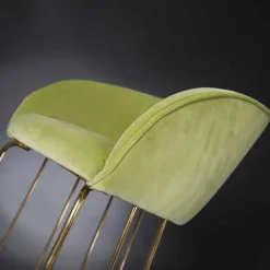 Sgabello Imbottito e Rivestito con Struttura in Metallo Made in Italy - Anversa