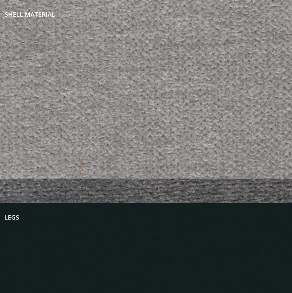 Sgabello in Tessuto e Metallo Antracite Design Made in Italy- Marianet