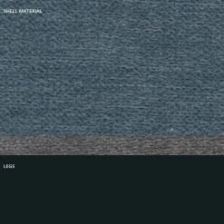 Sgabello in Tessuto e Metallo Antracite Design Made in Italy- Marianet