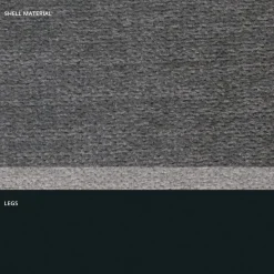 Sgabello in Tessuto e Metallo Antracite Design Made in Italy- Marianet