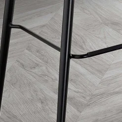 Sgabello in Tessuto Fibrato Effetto Pelle e in Metallo Made in Italy - Gohan