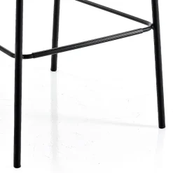 Sgabello Moderno da Cucina in Velluto Trapuntato Colorato di Design - Scarat