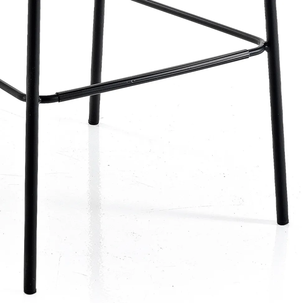 Sgabello Moderno da Cucina in Velluto Trapuntato Colorato di Design - Scarat