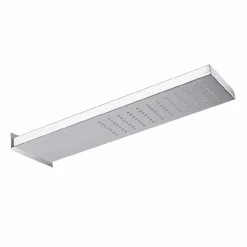Soffione da Parete in Acciaio Inox con Getto a Pioggia Made in Italy - Netto