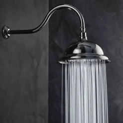 Soffione Doccia Anticalcare in Acciaio e Ottone Classico Made in Italy - Mingo