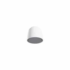 Soffione doccia a soffitto tondo di design in Luxolid made Italy, Ruda