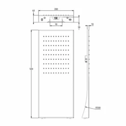 Soffione Doccia in Acciaio Inox con Getto a Pioggia Made in Italy - Fiordo