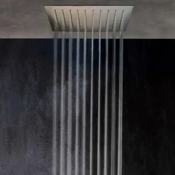 Soffione Doccia Quadrato da Soffitto in Acciaio Made in Italy - Amido