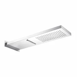 Soffione Doccia Rettangolare da Parete in Acciaio Inox Made in Italy - Roso