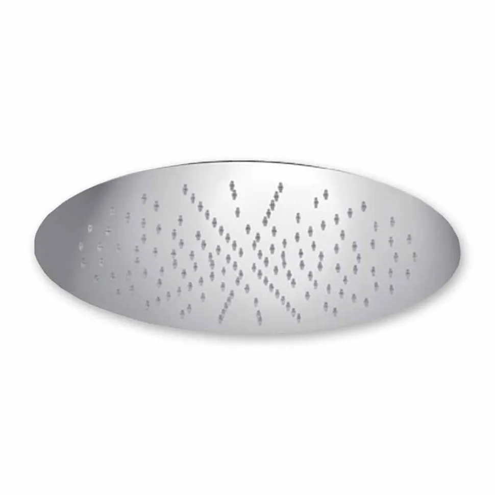 Soffione Doccia Rotondo da Soffitto in Acciaio Moderno Made in Italy - Damian