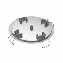 Soffione Doccia Rotondo da Soffitto in Acciaio Moderno Made in Italy - Damian