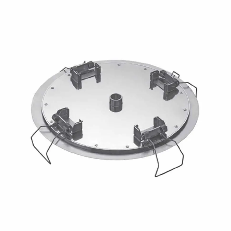 Soffione Doccia Rotondo da Soffitto in Acciaio Moderno Made in Italy - Damian