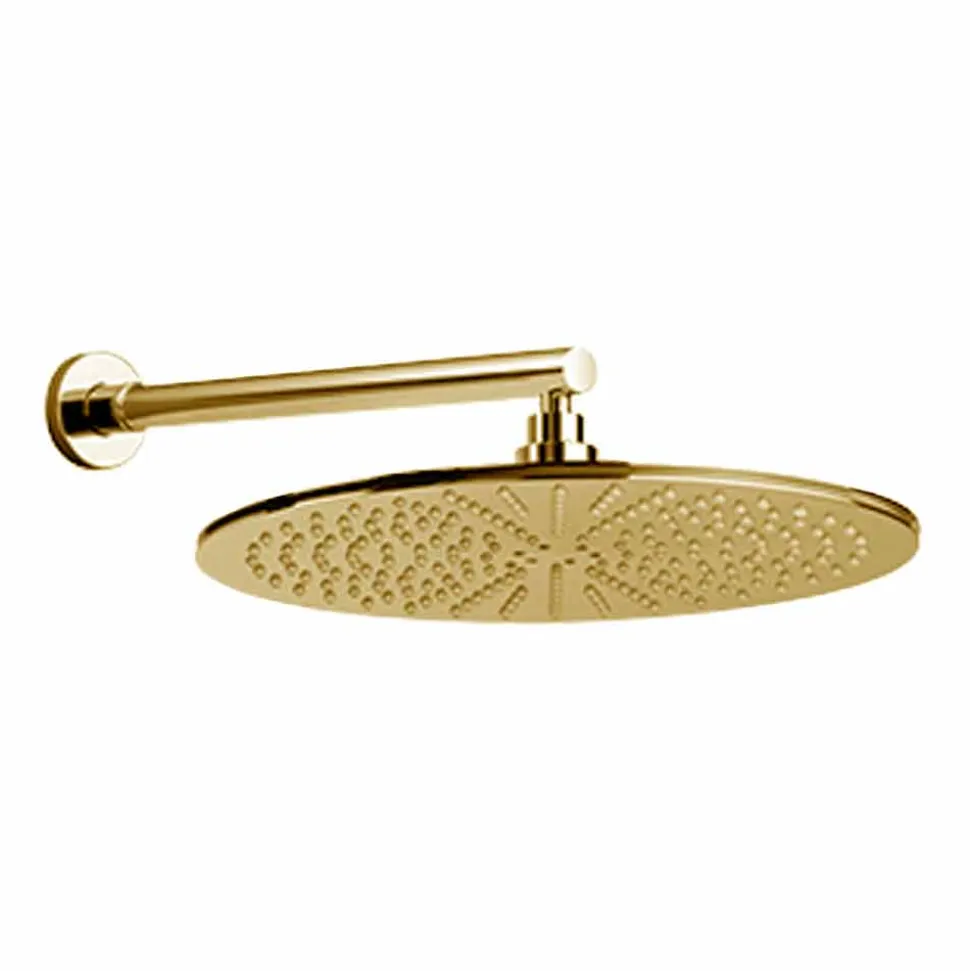 Soffione Doccia Rotondo in Acciaio Inox e Ottone Made in Italy - Aurelio
