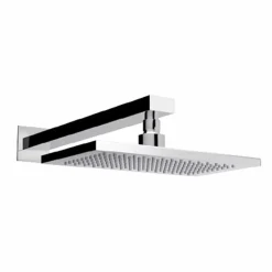 Soffione Monogetto in Acciaio con Braccio Doccia in Ottone Made in Italy - Dardo
