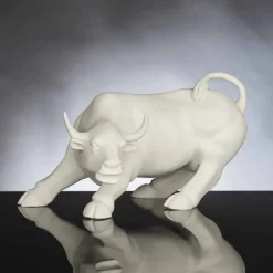 Soprammobile a Forma di Toro in Ceramica Lavorata a Mano Made in Italy - Bulino