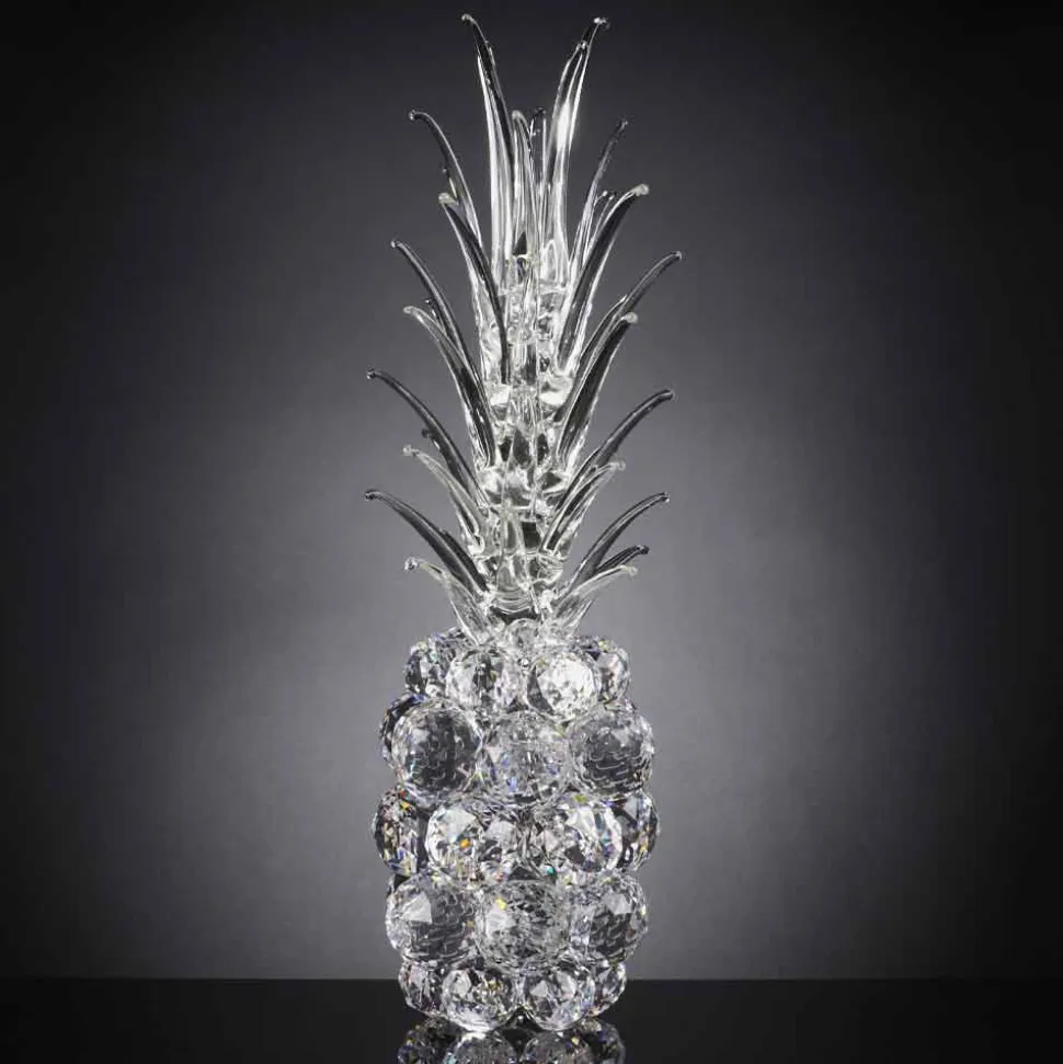 Soprammobile Decorativo a Forma di Ananas in Cristallo Made in Italy - Pineapple