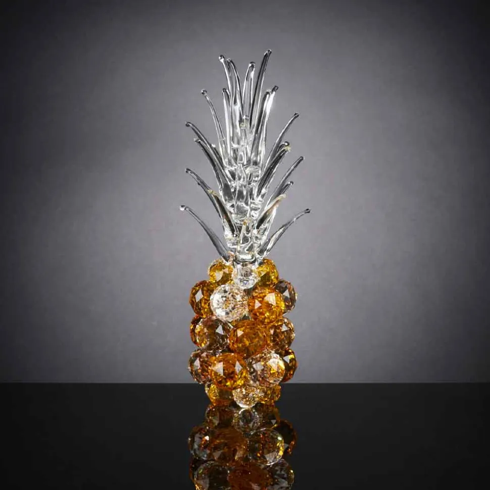 Soprammobile Decorativo a Forma di Ananas in Cristallo Made in Italy - Pineapple