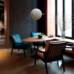 Sospensione Design in Vetro e Ottone con Luce LED, 3 Misure - Alma by Il Fanale
