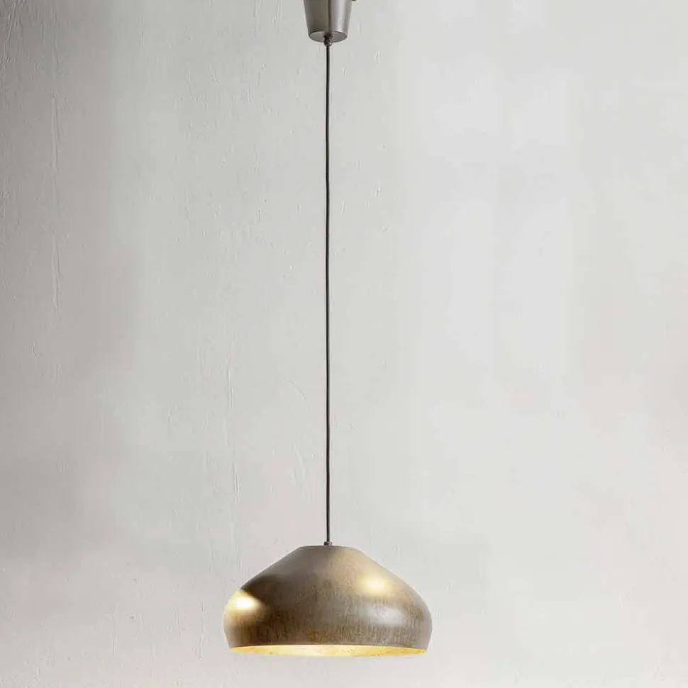 Sospensione di Design Acciaio Anticato Diametro 450 mm – Materia Aldo Bernardi