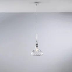 Sospensione in Ferro con Vetro Pyrex Made in Italy - Corinto