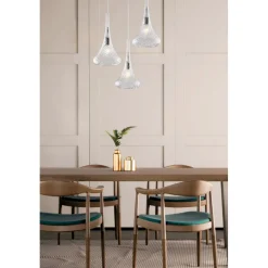 Sospensione in Ferro con Vetri Pyrex Made in Italy - Corinto